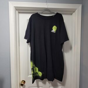 Adidas Women's Black Tunic with Neon Green Highlights